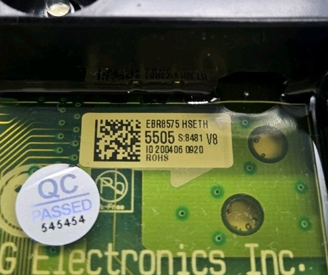 OEM Replacement for LG Washer User Interface EBR85755505