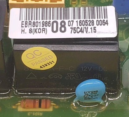 OEM Replacement for LG Dryer Main Control Board EBR80198608