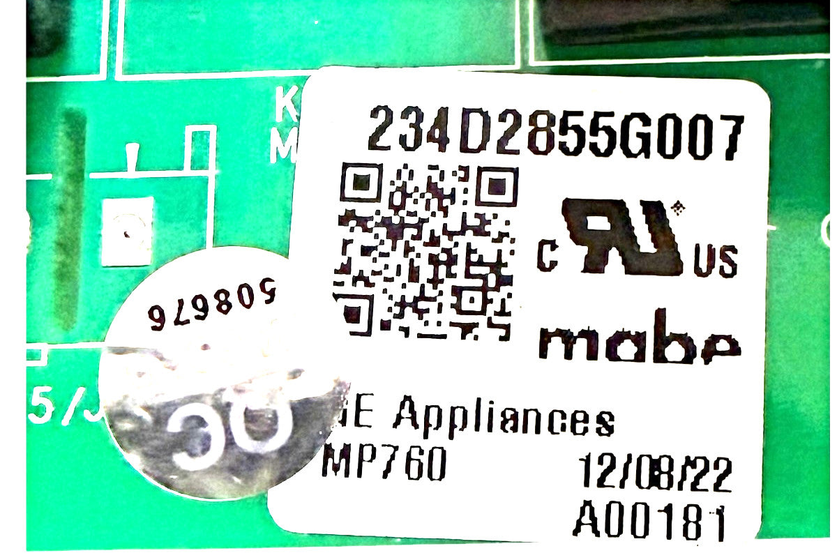 OEM Replacement for GE Washer Control 234D2855G007