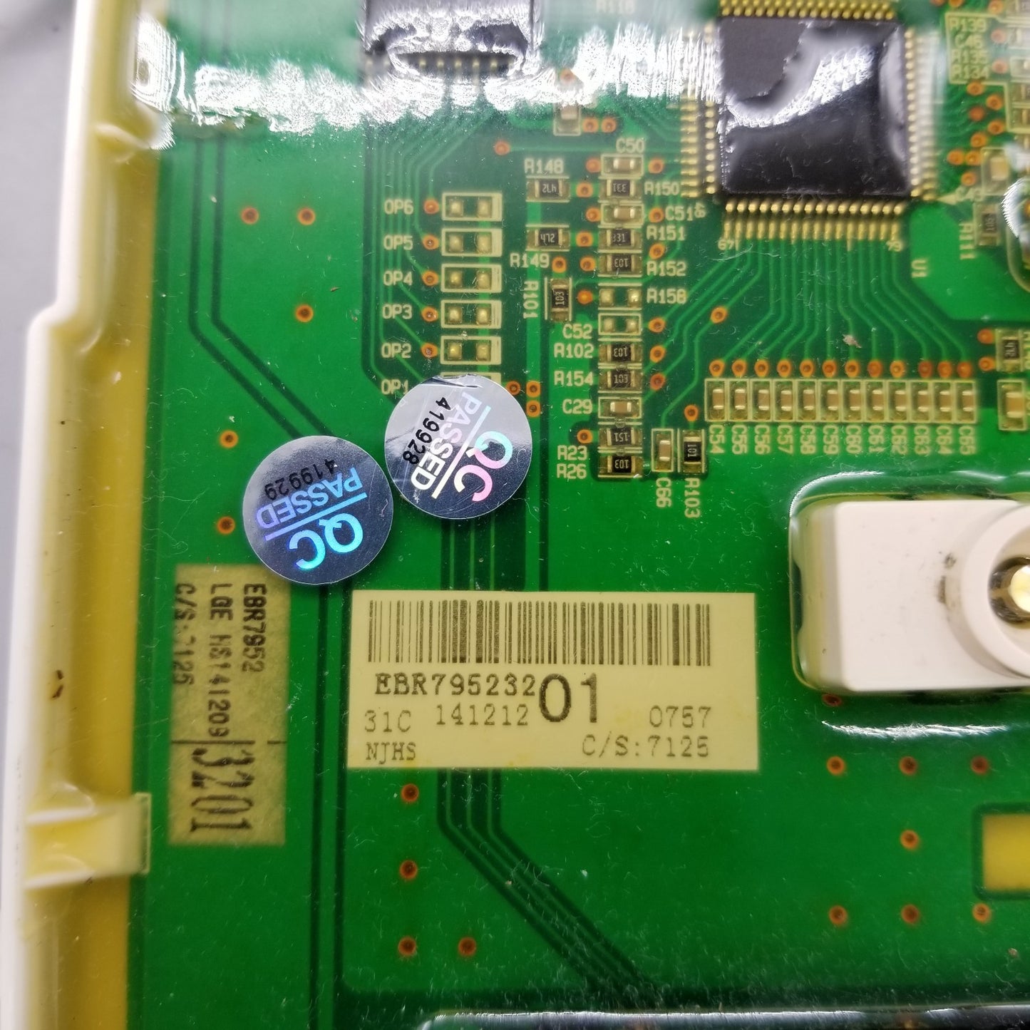 OEM Replacement for LG Washer Control Board EBR79523201