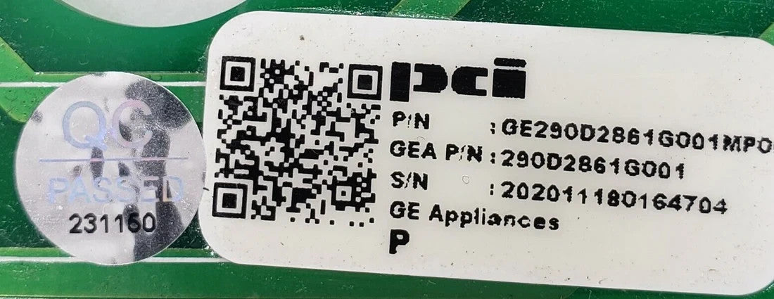 OEM Replacement for GE Washer Control 290D2861G001