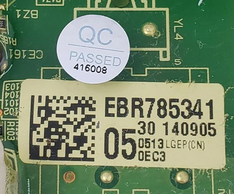 OEM Replacement for LG Washer Control Board EBR78534105