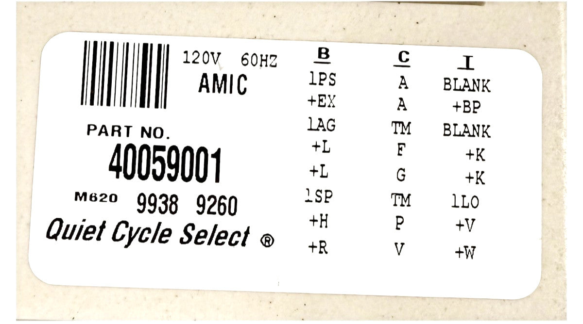 OEM Replacement for Whirlpool Washer Timer 40059001