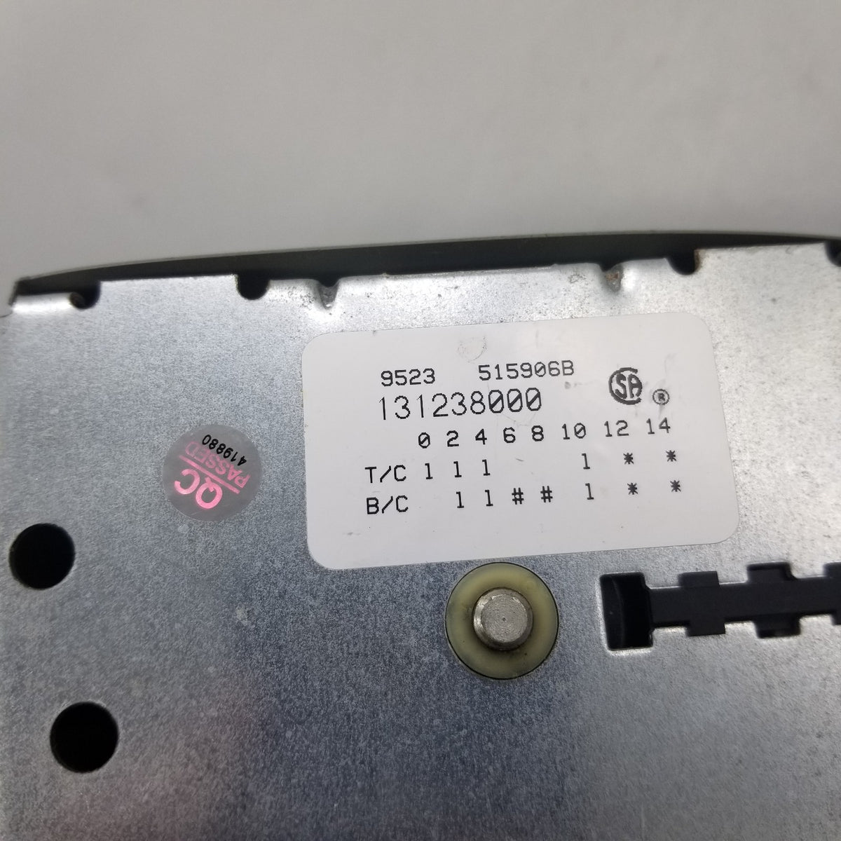 OEM Replacement for Frigidaire Washer Timer 131238000