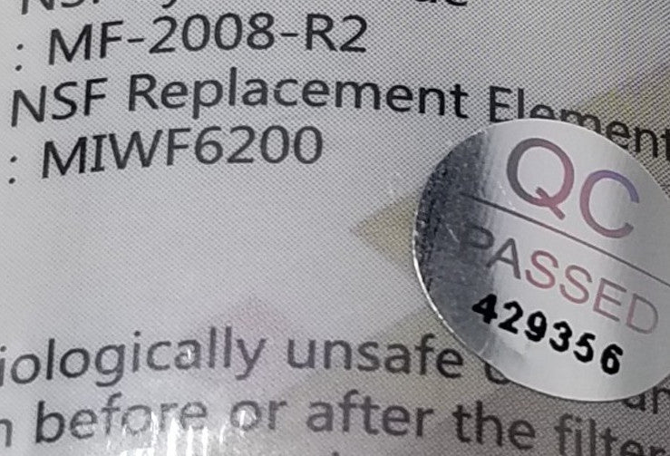 New OEM Replacement for Midea Fridge Filter Assembly  MIWF6200 - 12131000074406