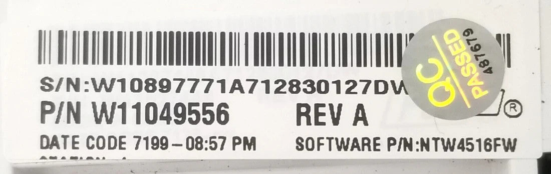 OEM Replacement for Whirlpool Washer Control