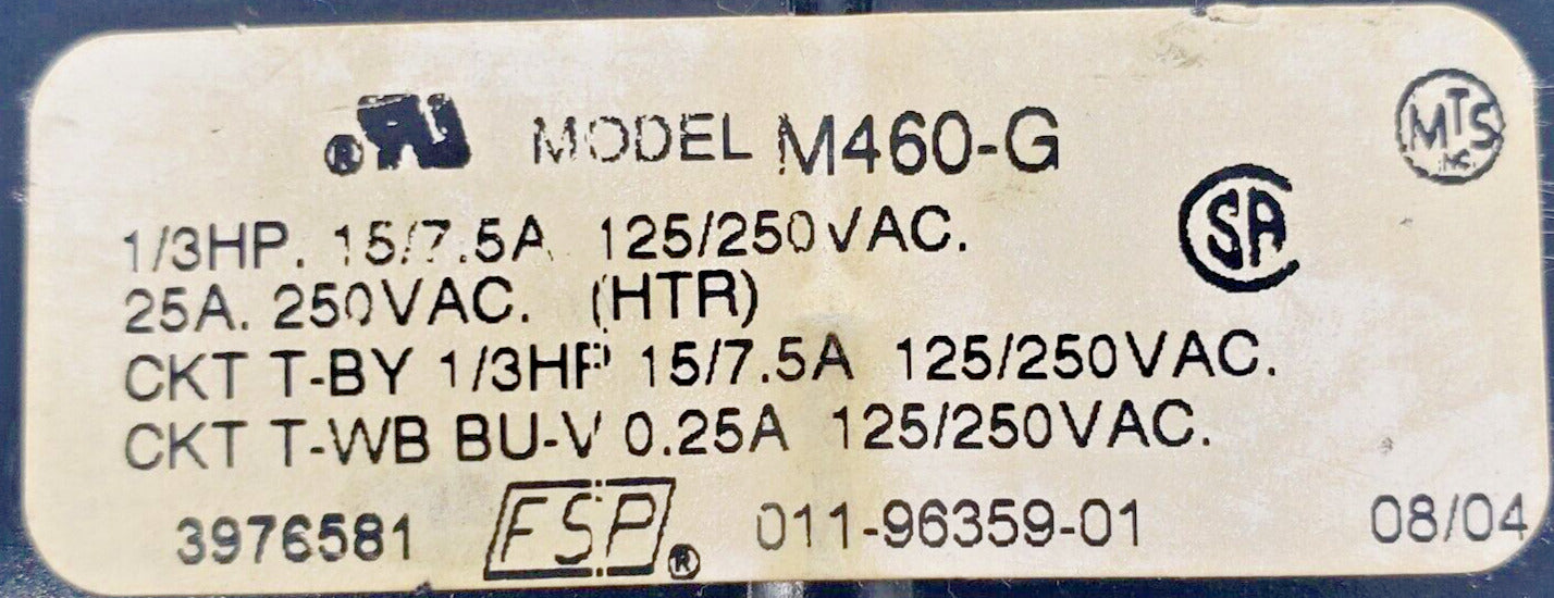 OEM Replacement for Whirlpool Dryer Timer 3976581