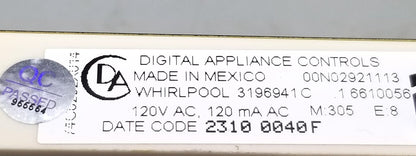 OEM  Replacement for Whirlpool Oven Control 3196941