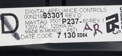 Genuine OEM Replacement for Maytag Range Control 8507P237-60