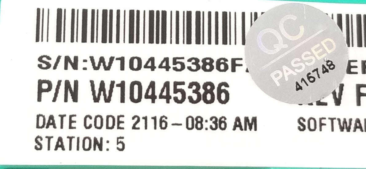 OEM Replacement for Maytag Washer Control  W10445386