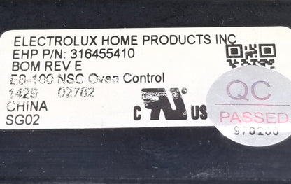 OEM Replacement for Frigidaire Range Control 316455410