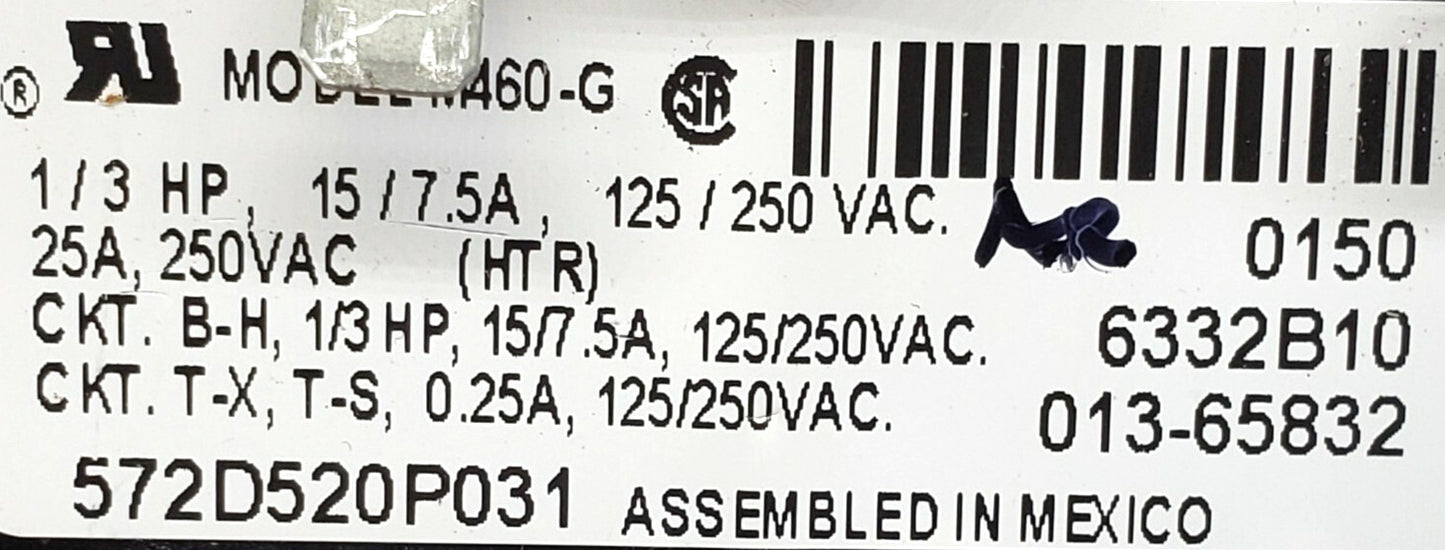 OEM Replacement for Fisher  Paykel Dryer Timer 572D520P031