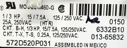 OEM Replacement for Fisher  Paykel Dryer Timer 572D520P031