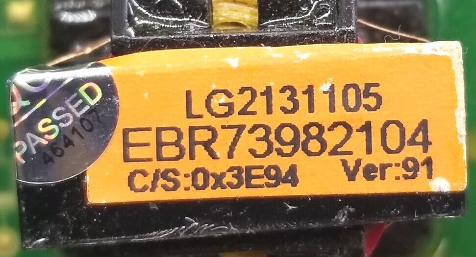 OEM Replacement for LG Washer Control Board EBR73982104