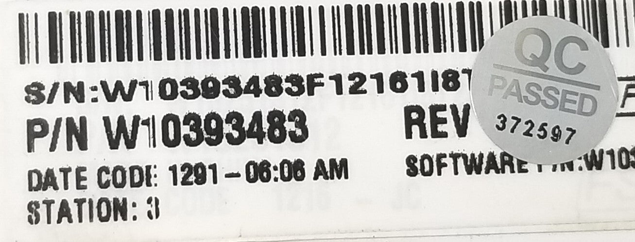 OEM Replacement for Whirlpool Washer Control W10393483    -