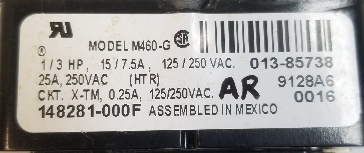 Replacement for Frigidaire Dryer Timer 148281-000F