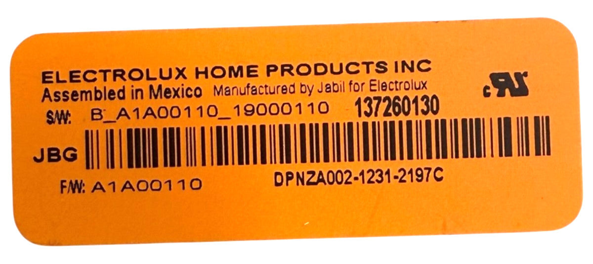 OEM Replacement for Frigidaire Dryer Control 137260130