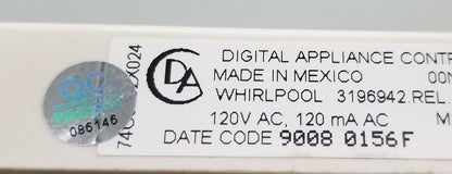 OEM Replacement for Whirlpool Oven Control Board 3196942