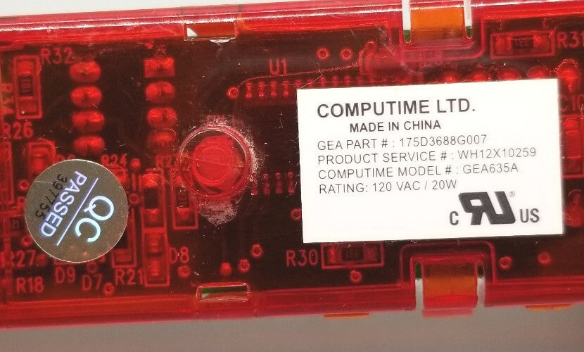 OEM Replacement for GE Washer Control 175D3688G007