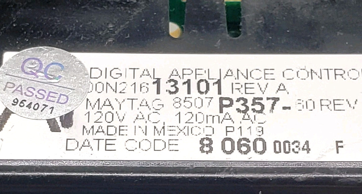 OEM Replacement for Maytag Oven Control  8507P357-60