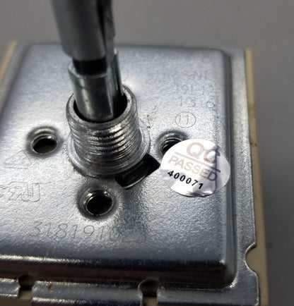 OEM Replacement for Frigidaire Oven Infinite Switch 318191023