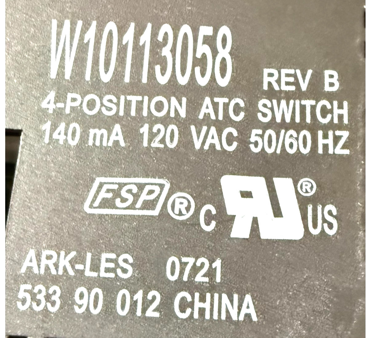 OEM Replacement for Whirlpool Washer Temp Switch W10113058