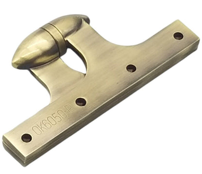 New Deltana Solid Brass 6" x 5" Right Olive Hinge w/ Ball Bearing OK6050B5-R