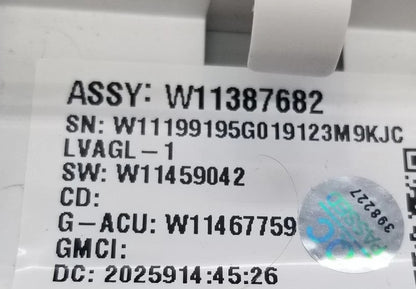 OEM Replacement for Whirlpool Washer Control W11387682