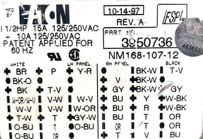 OEM Replacement for Whirlpool Washer Timer 3950736
