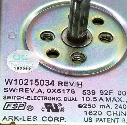 OEM Replacement for KitchenAid Cooktop Switch W10215034