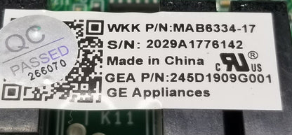 OEM Replacement for GE Refrigerator Control 245D1909G001