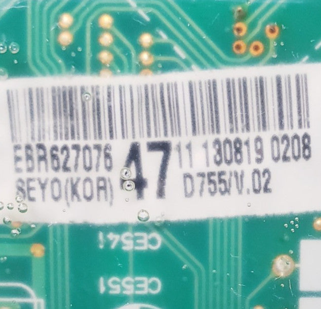 OEM Replacement for LG Dryer Control Board EBR62707647
