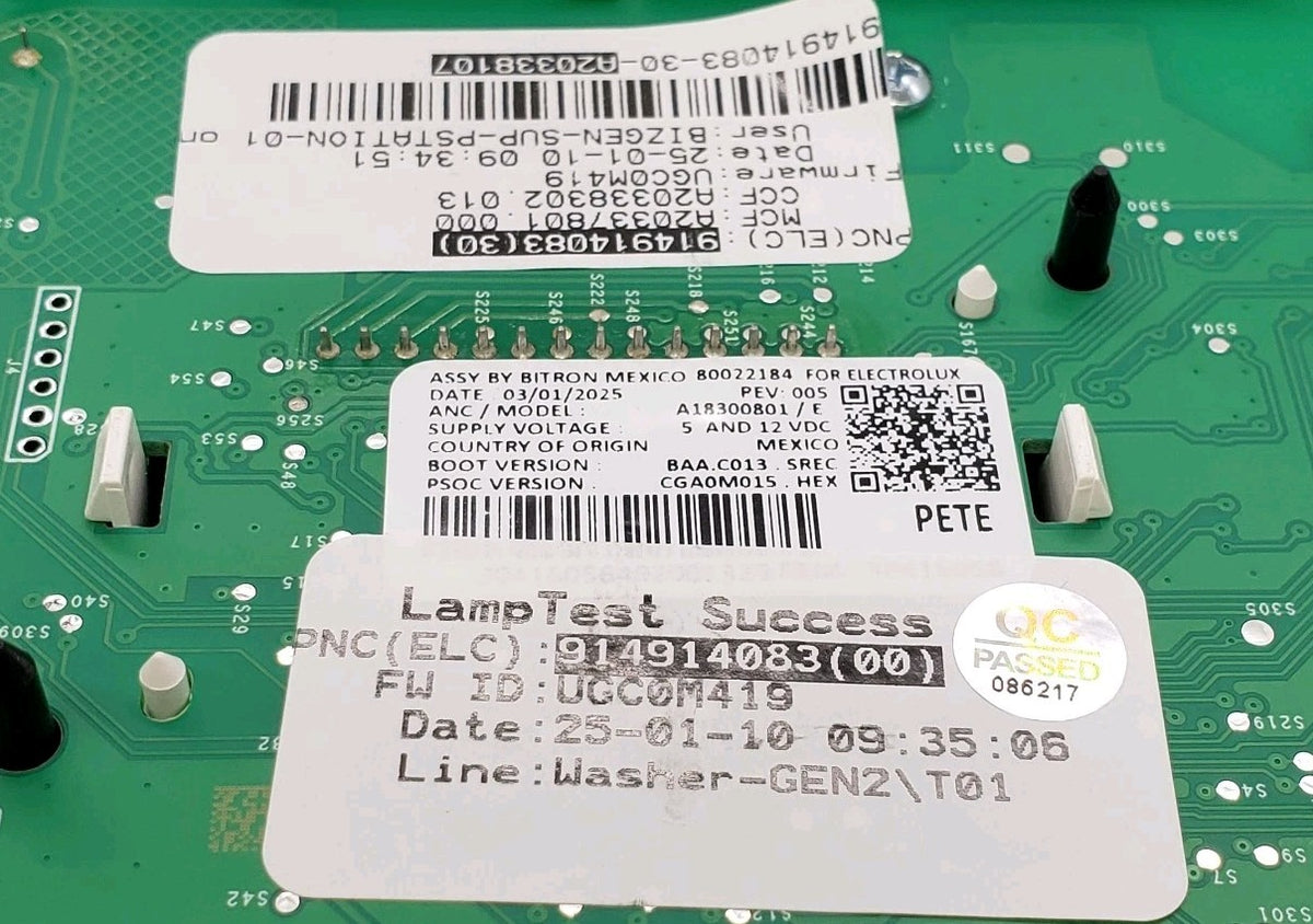 New OEM Replacement for Frigidaire Control Panel 5304529896