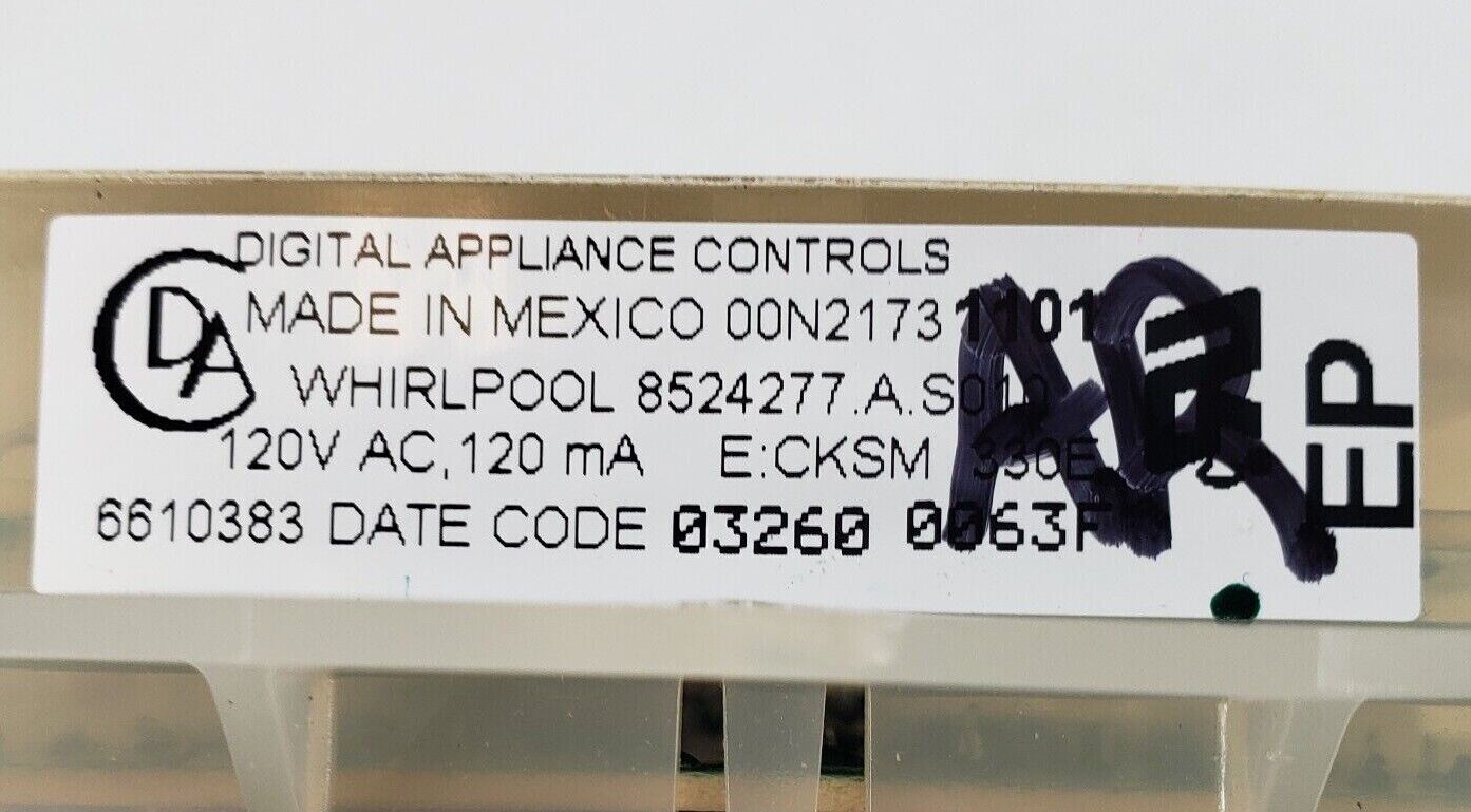 OEM Replacement for Whirlpool Range Control 8524277