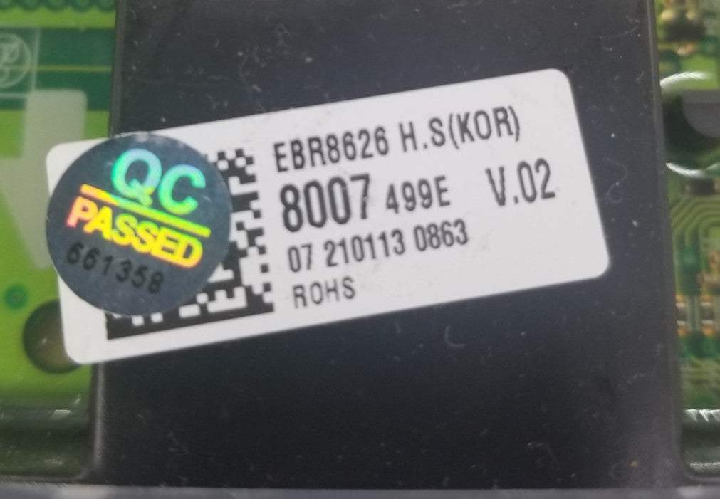 OEM Replacement for LG Dryer Control EBR86268007