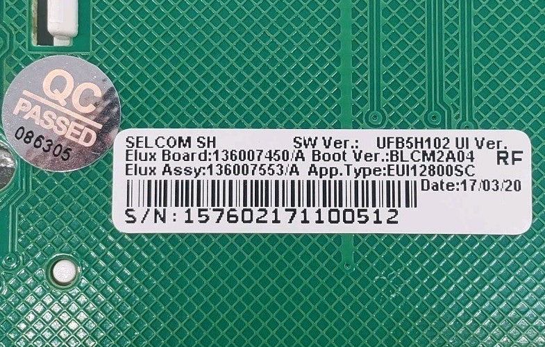 OEM Replacement for Bosch Washer Control Board 136007450