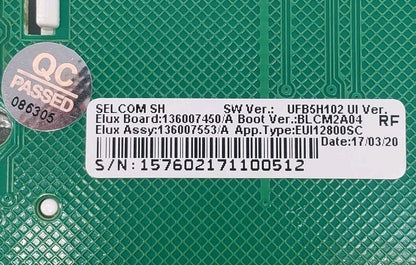 OEM Replacement for Bosch Washer Control Board 136007450