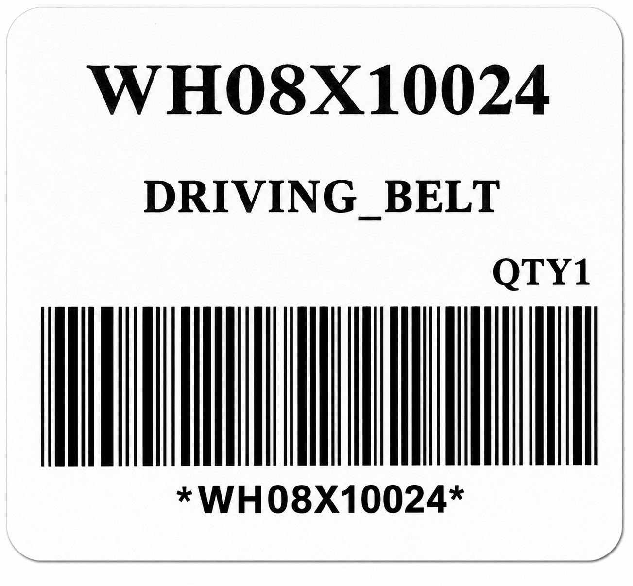 New Replacement for GE Washer Drive Belt WH08X10024