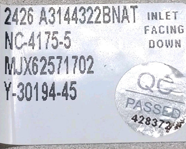 New OEM Replacement for LG Range Oven Gas Valve  MJX62571702