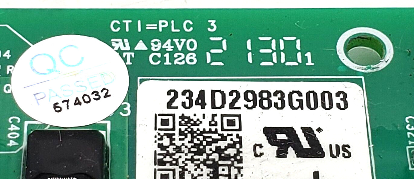 OEM Replacement for GE Dryer Control 234D2983G003