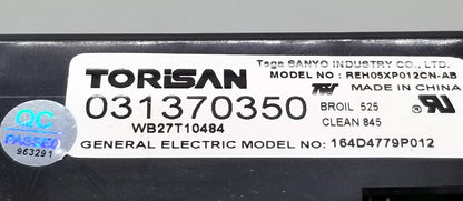 OEM Replacement for GE Oven Control WB27T10484  164D4779P012