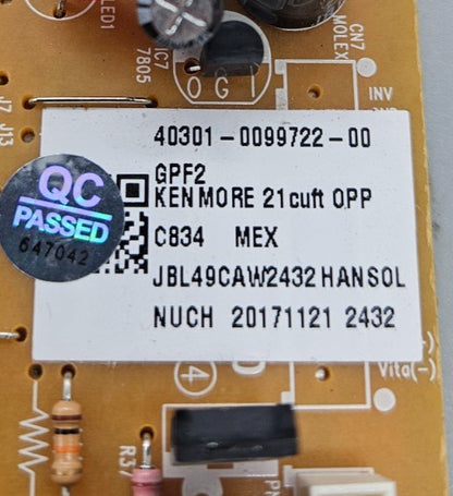 OEM Daewoo Fridge Control B 40301-0099722-00