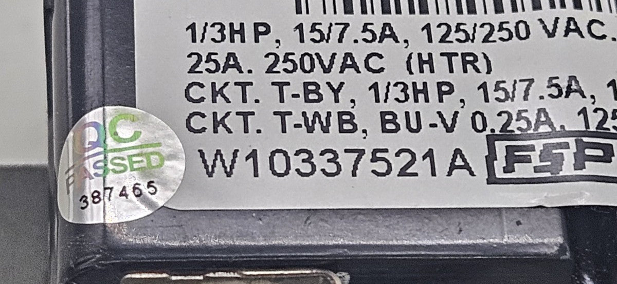 OEM Replacement for Whirlpool Dryer Timer W10337521A