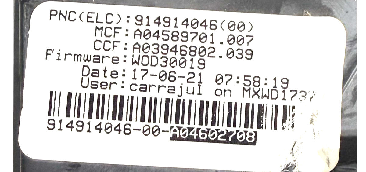 OEM Replacement for Frigidaire Washer Control 914914046