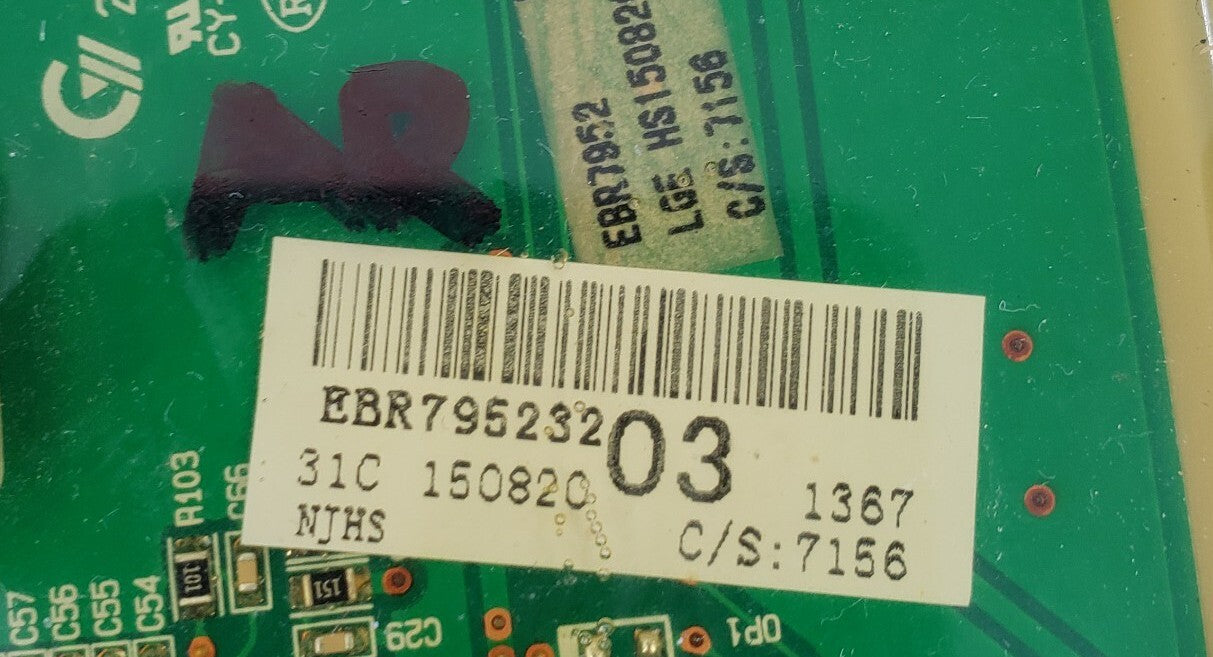 Genuine OEM Replacement for LG Washer Control EBR79523203/EBR80342101