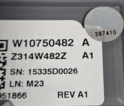 OEM Replacement for Whirlpool Washer Control W10750482