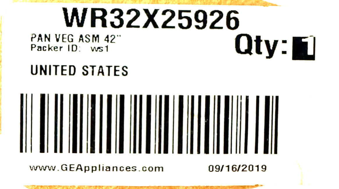 New Replacement for GE Fridge Crisper Drawer WR32X25926