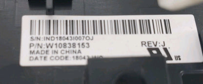 OEM Replacement for Whirlpool Oven Touch Panel W10838153