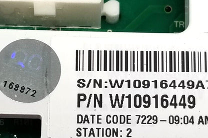 OEM Replacement for Whirlpool Washer Control W10916449