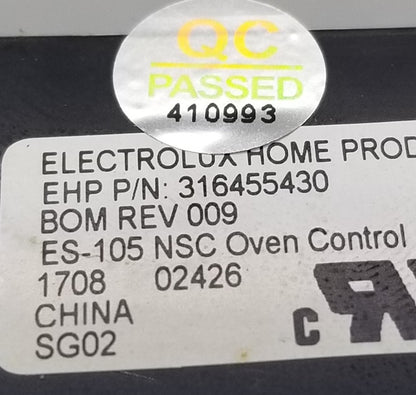 OEM Replacement for Frigidaire Oven Control 316455430
